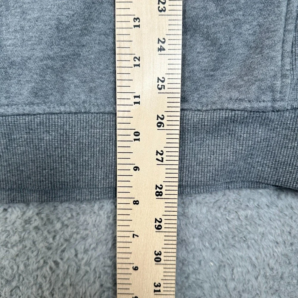 Vintage Nike Y2K‎ Swoosh Quarter Zip Fleece Sweatshirt Gray Men's XXL